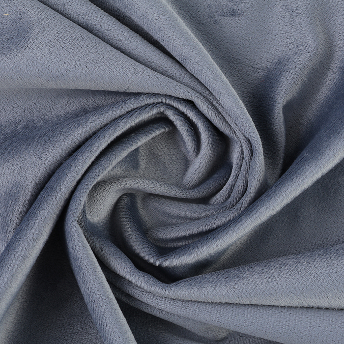 Лоскут для рукоделия, плюш, тёмно-серый, 50 × 50 см - Фото 1