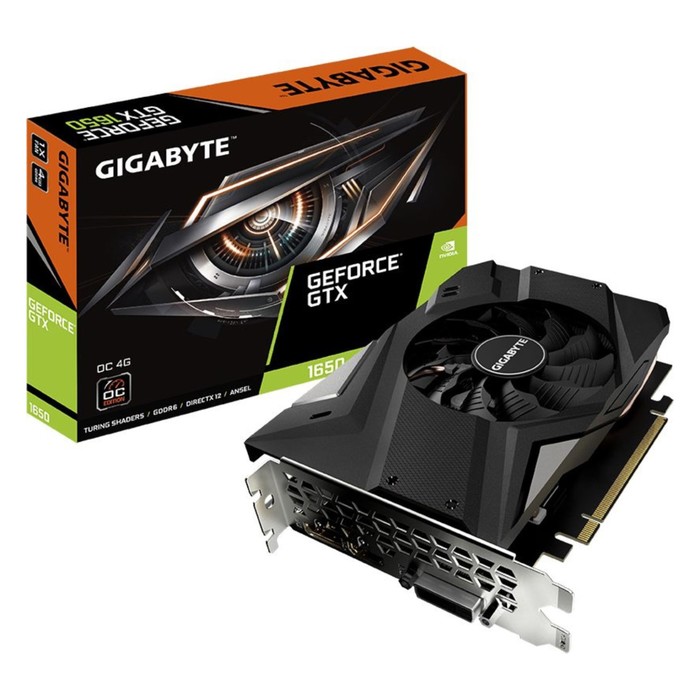 Видеокарта Gigabyte PCI-E GV-N1656OC-4GD NVIDIA GeForce GTX 1650 4Gb 128bit GDDR6 1590/1200   106497 - фото 51591174