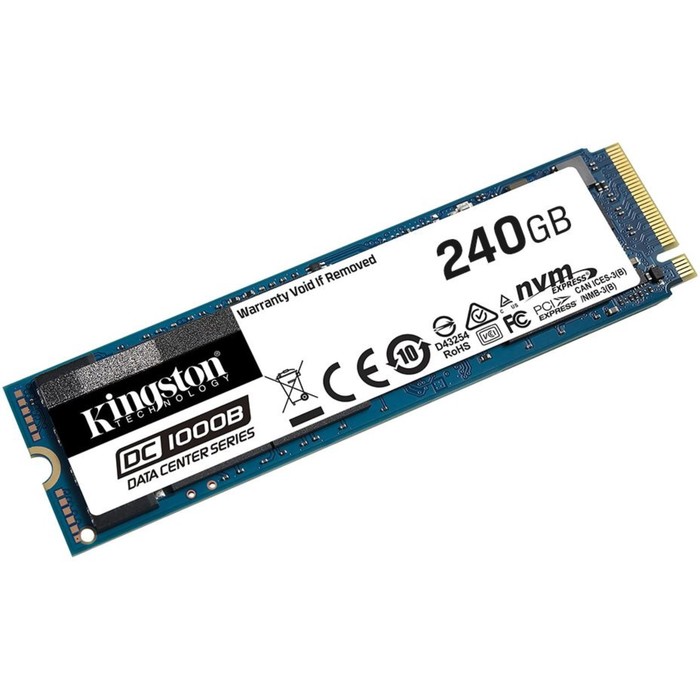 Накопитель SSD Kingston PCIe 3.0 x4 240GB SEDC1000BM8/240G DC1000B M.2 2280 0.5 DWPD - фото 51591181