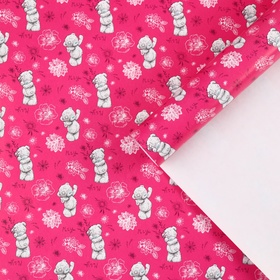 Бумага упаковочная глянцевая, розовая, 70х100 см (комплект 10 шт)