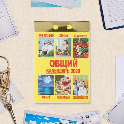 Календарь 2025 год отрывной «Общий» 7.7×11.4 см