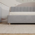 Кровать «Помпиду» с ПМ, 90×190 см, правая, премиум велюр, цвет звёздная пыль - Фото 4