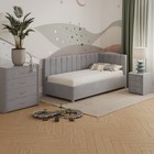 Кровать «Помпиду» с ПМ, 120×200 см, правая, премиум велюр, цвет звёздная пыль - Фото 8
