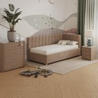 Кровать «Помпиду» с ПМ, 110×200 см, правая, премиум велюр, цвет пески касабланки - Фото 8