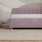 Кровать - тахта «Помпиду», правая, с подъёмным механизмом, 900×2000 мм, премиум велюр, цвет пыльная сирень - Фото 4