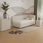 Кровать «Помпиду» с ПМ, 100×210 см, правая, премиум велюр, цвет лепестки ландыша - Фото 8