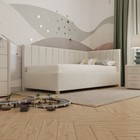 Кровать «Помпиду» с ПМ, 110×210 см, правая, премиум велюр, цвет лепестки ландыша - Фото 6