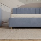 Кровать - тахта «Помпиду», правая, с подъёмным механизмом, 900×2000 мм, премиум велюр, цвет лондонский туман - Фото 4