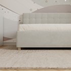 Кровать «Версаль» с ПМ, 90×190 см, с бортиком, правая, премиум велюр, цвет лунный луч - Фото 4