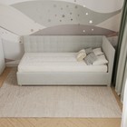 Кровать «Версаль» без ПМ, 80×190 см, с бортиком, правая, премиум велюр, цвет лунный луч - Фото 7