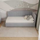 Кровать «Версаль» без ПМ, 80×190 см, с бортиком, правая, премиум велюр, звёздная пыль - Фото 7