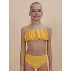 Купальный костюм для девочек, рост 140-146 см, цвет жёлтый - Фото 1