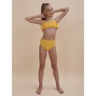 Купальный костюм для девочек, рост 140-146 см, цвет жёлтый - Фото 6