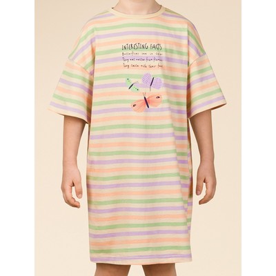 Ночная сорочка для девочек, рост 140 см, цвет персиковый