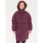 Пальто для девочек, рост 146 см, цвет фиолетовый - фото 110656396