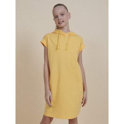 Платье для девочек, рост 146 см, цвет жёлтый