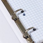 Тетрадь на 4-х кольцах А5, 160 листов в клетку "Morris", обложка картон, матовая ламинация - фото 24632727