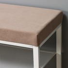 Банкетка «Торонто 33C», 88.5×30×49 см, каркас белый, сиденье бежевое - Фото 4