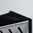 Вешалка с полкой «Торонто 32», 92.4×25.5×9.8 см, металл, чёрная 10643296 - фото 319752878