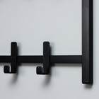 Вешалка с полкой «Торонто 32», 92.4×25.5×9.8 см, металл, чёрная 10643296 - фото 319752880