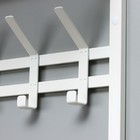 Вешалка с полкой «Торонто 32», 92,4×25,5×9,8 см, металл, цвет белый - фото 24639938