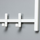 Вешалка с полкой «Торонто 32», 92,4×25,5×9,8 см, металл, цвет белый - фото 24639939