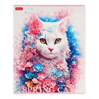 Тетрадь 48л кл Spring cat, обл мел карт, скругл угл, бл 65г/м2, МИКС (комплект 3 шт) - фото 24681060