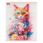 Тетрадь 48л кл Spring cat, обл мел карт, скругл угл, бл 65г/м2, МИКС (комплект 3 шт) - фото 24681063