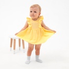 Платье-боди MINAKU, рост 80-86 см, жёлтое - Фото 5