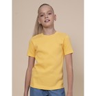 Футболка для девочек, рост 110 см, цвет жёлтый - фото 110656732