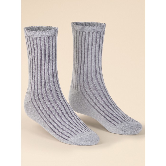 Носки детские, размер 18-20, цвет серый