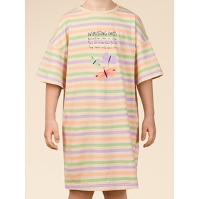 Ночная сорочка для девочек, рост 146 см, цвет персиковый