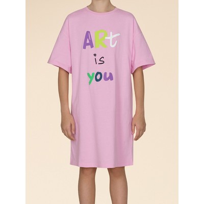 Ночная сорочка для девочек, рост 140 см, цвет розовый
