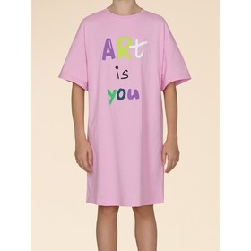 Ночная сорочка для девочек, рост 98 см, цвет розовый