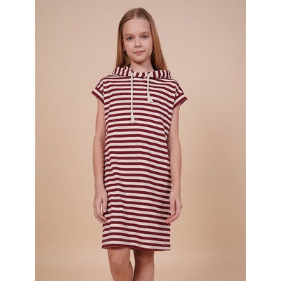 Платье для девочек, рост 140 см, цвет бордовый