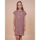 Платье для девочек, рост 98 см, цвет бордовый - фото 110657785