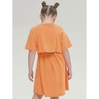 Платье для девочек, рост 98 см, цвет оранжевый - фото 110657974