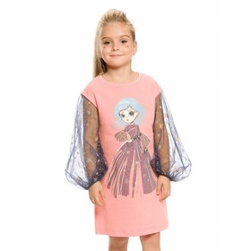 Платье для девочек, рост 92 см, цвет розовый