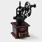 Кофемолка ручная Доляна «Мастер», 26×11×11 см, бук, цвет тёмное дерево - Фото 2