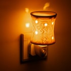 Ночник «Узор» белый 7.8×7.8×12 см - Фото 3