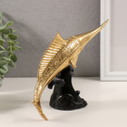 Фигурка полистоун «Меч-рыба золотая с узорами», 23×7×16 см - Фото 2