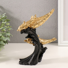 Фигурка полистоун «Три дельфина на волне, с узорами», золото, 14×7×17.5 см - Фото 4