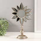 Фигурка полистоун «Зеркальный цветок», серебро, 21×9.5×33 см - Фото 1