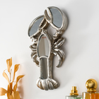 Панно настенное «Зеркальный рак», декор интерьерный, под серебро, 14×3×25 см - Фото 2