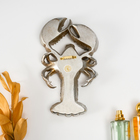 Панно настенное «Зеркальный рак», декор интерьерный, под серебро, 14×3×25 см - Фото 4