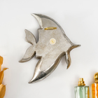 Панно настенное «Зеркальная рыбка с узорами», полистоун, декор, под серебро, 21×4×24 см - Фото 4