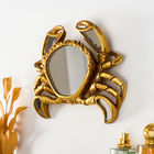 Панно настенное «Зеркальный краб», полистоун под золото, 23×4×18 см - Фото 2