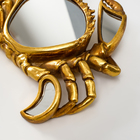 Панно настенное «Зеркальный краб», полистоун под золото, 23×4×18 см - Фото 3