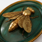 Панно настенное «Золотая муха», полистоун, декор, тёмно-зеленый, 20×4.5×26.5 см - Фото 3