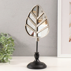 Фигурка полистоун «Зеркальный лист», серебро, 15.5×11×35 см - Фото 2